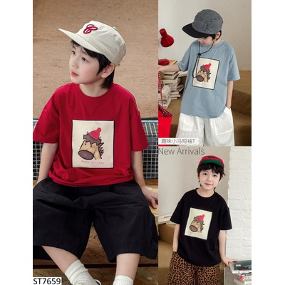 ST7659 SET ÁO THUN NGỰA MIX SHORT AOAOKIDS
