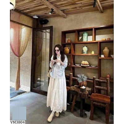 VM3804 CHÂN VÁY DẬP LỖ ANNA