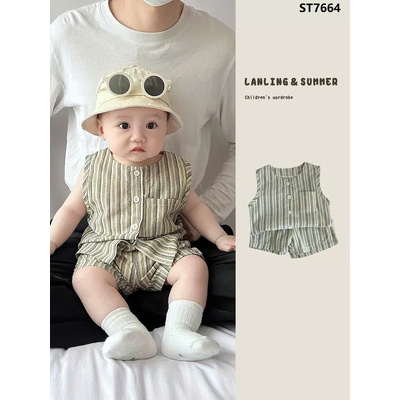 ST7664 BỘ SÁT NÁCH KẺ SỌC CHO BÉ TRAI