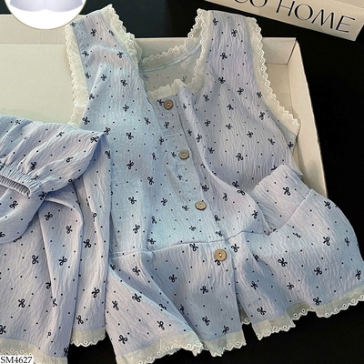 SM4627 SET ĐỒ NGỦ BA LỖ NƠ NHÍ