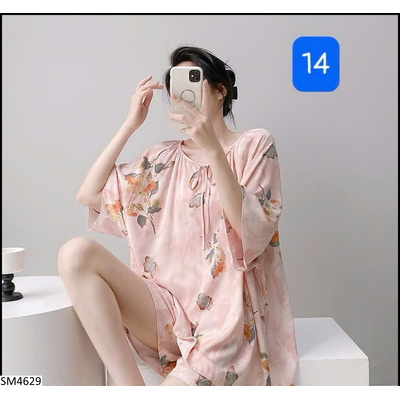 SM4629 BỘ MẶC NHÀ HỌA TIẾT CHO NỮ
