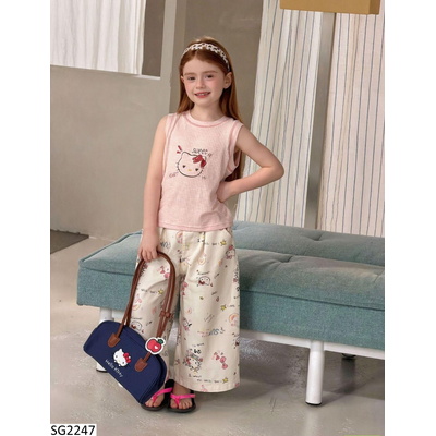 SG2247 SÉT ÁO KITTY MIX QUẦN SUÔNG CHO BG