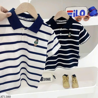 AT1380 ÁO POLO KẺ NGANG KACADY