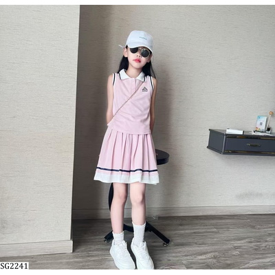 SG2241 SET VÁY POLO XẾP LY SZ ĐẠI