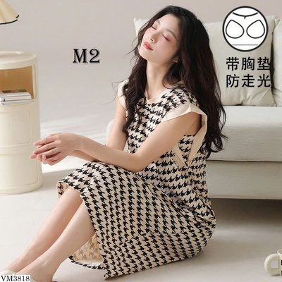 VM3818 VÁY NGỦ SÁT NÁCH KÈM BRA