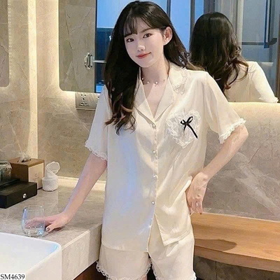 SM4639 BỘ PIJAMA CỘC TAY CHO NỮ