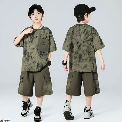 ST7686 BỘ SHORT CHO BÉ TRAI