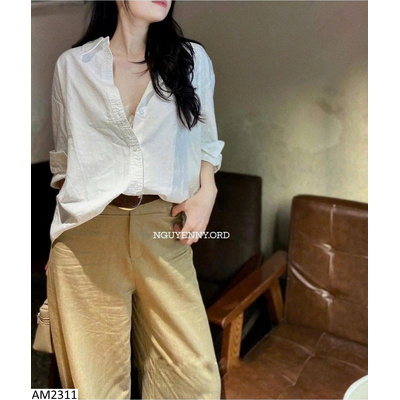 AM2311 ÁO SƠ MI DÀI TAY TRƠN CHO NỮ