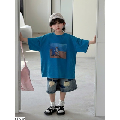ST7700 ÁO PHÔNG PHỐI QUẦN SHORT JEAN CHO BT