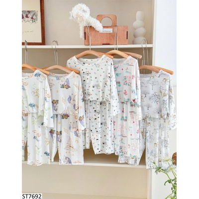 ST7692 BỘ MẶC NHÀ HỌA TIẾT CHO BÉ