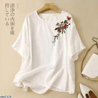 AM2329 ÁO THÊU HOA TRUNG NIÊN