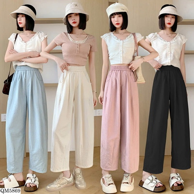 QM5869 QUẦN BAGGY VẢI