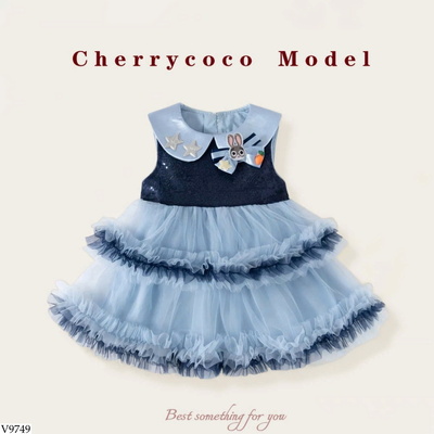 V9749 Đầm bé gái CHERRYCOCO