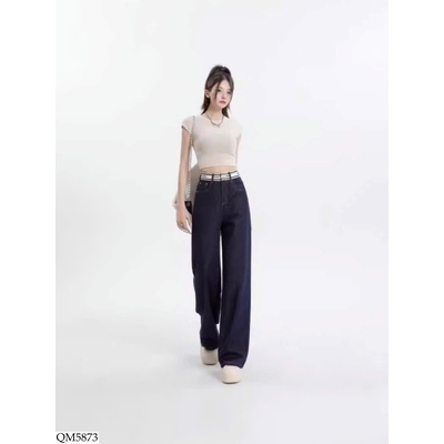 QM5873 QUẦN BÒ ỐNG RỘNG CHO NỮ