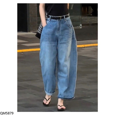 QM5879 QUẦN JEAN ỐNG RỘNG CHO NỮ