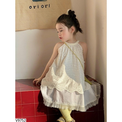 V9752 VÁY CỔ YẾM CHO BG