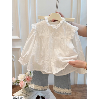 SG2319 SET ÁO SƠ MI MIX QUẦN JEAN CHO BG