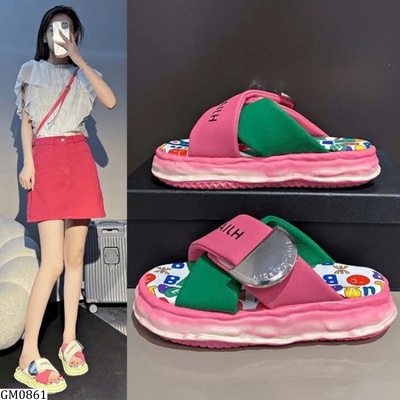 GM0861 DÉP SẮC MÀU QUAI CHÉO