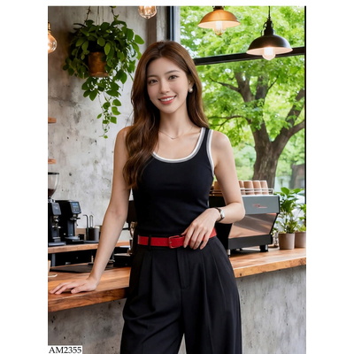 AM2355 ÁO BA LỖ VIỀN MÀU