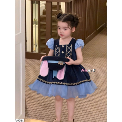 V9764 VÁY HOẠT HÌNH CHO BÉ GÁI