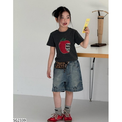 SG2339 SET ÁO THUN TÁO MIX SHORT JEANS CÁ TÍNH