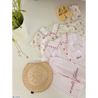 SG2351 BỘ ĐỒ NGỦ DỄ THƯƠNG CHO BÉ GÁI