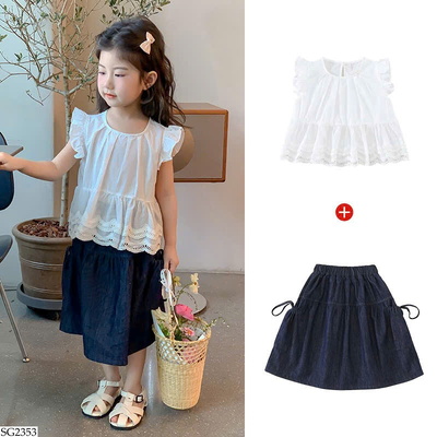 SG2353 SET ĐỒ MẶC MÙA HÈ CHO BÉ GÁI