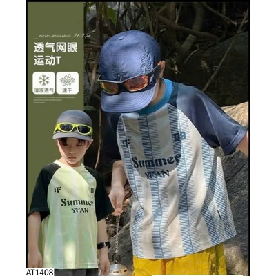 AT1408 ÁO CỘC TAY PHỐI MÀU CHO BT