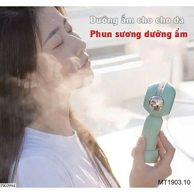 PK0984 QUẠT CẦM TAY MINI PHUN NƯỚC TIỆN LỢI