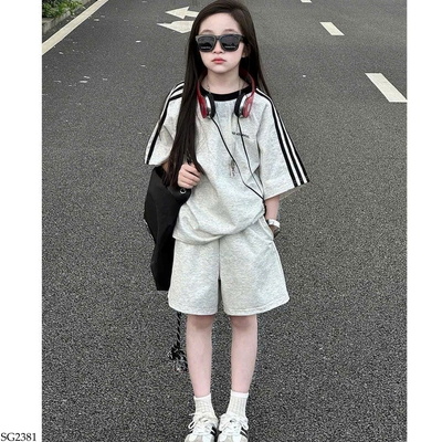 SG2381 BỘ SHORT KẺ THỂ THAO CHO BG
