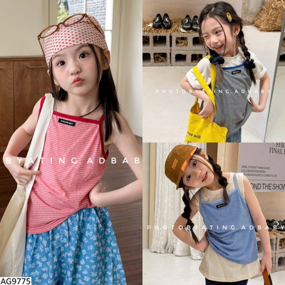 AG9775 ÁO 2 DÂY KẺ CHO BG