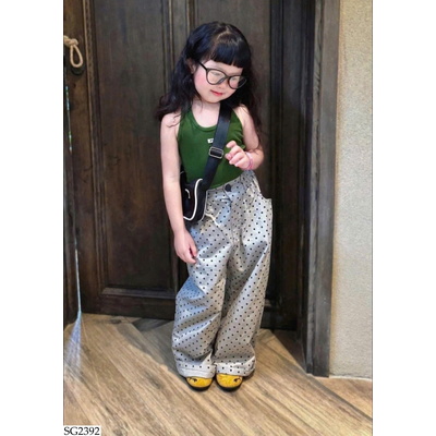 SG2392 ÁO CỔ YẾM PHỐI QUẦN CHO BÉ GÁI