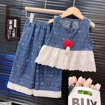 SG2385  SET JEAN NƠ PHỐI VIỀN THÊU
