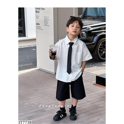 ST7738 SÉT SƠ MI MIX SHORT ÂU CÔNG TỬ