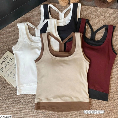 AM2458 ÁO SÁT NÁCH PHỐI MÀU CHO NỮ