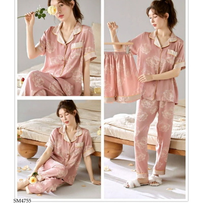 SM4755 BỘ NGỦ 3 CHI TIẾT IN BLUE
