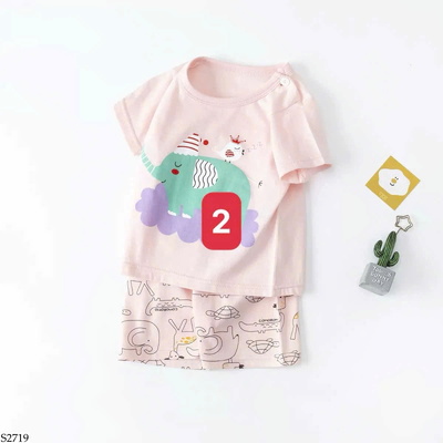 S2719 BỘ SHORT MẶC NHÀ CHO BÉ
