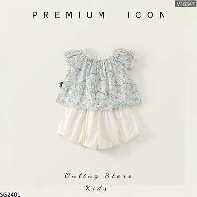SG2401 SET ÁO HOA MIX QUẦN SHORT PREMIUM