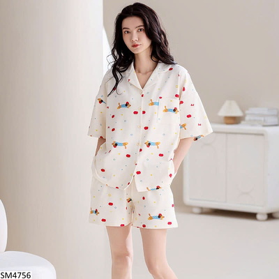 SM4756 SET PIJAMA NỮ KÈM BRA