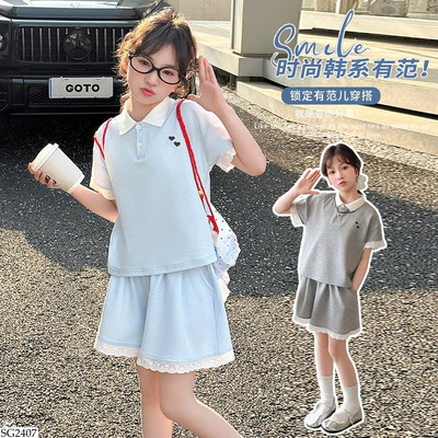 SG2407 BỘ POLO CHO BÉ GÁI