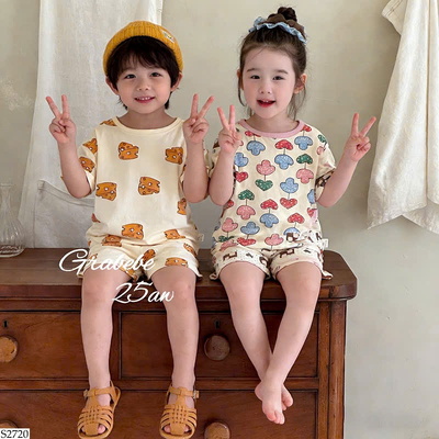 S2720 BỘ SHORT CHO BÉ