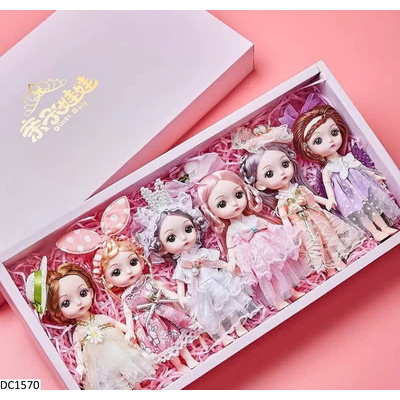 DC1570 SET 6 BÚP BÊ XINH YÊU CHO BÉ