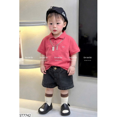 ST7742 SET ÁO POLO MIX QUẦN JEAN CHO BT