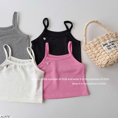 AG9787 ÁO 2 DÂY MẶC MÙA HÈ CHO BÉ