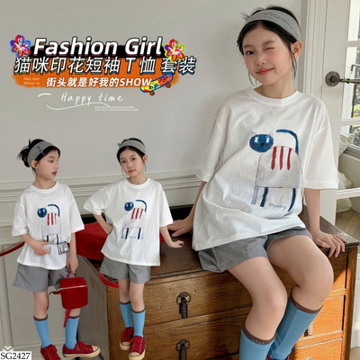 SG2427 SET ÁO PHÔNG PHỐI QUẦN SHORT CHO BG