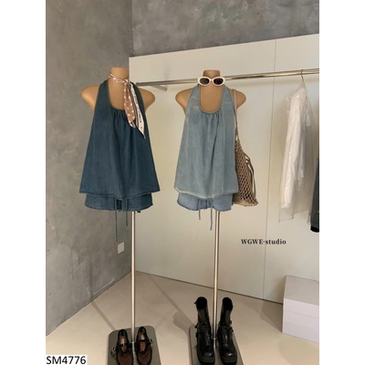 SM4776 SET YẾM JEANS DENIM W.G.W.E