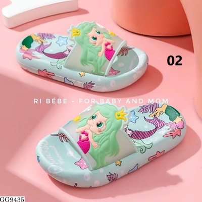 GG9435 DÉP IN HÌNH TIÊN CÁ BÉ GÁI