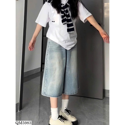 QM5983 QUẦN NGỐ JEAN ỐNG RỘNG