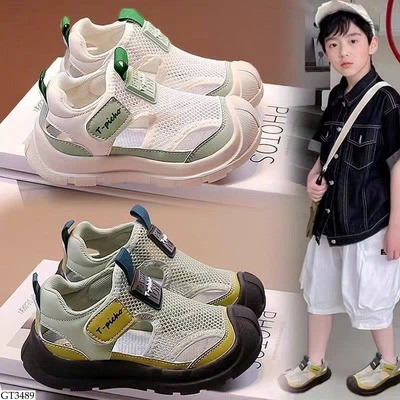 GT3489 GIÀY LƯỚI THOÁNG KHÍ CHO BÉ TRAI