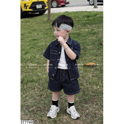 ST7749 SET DENIM CHO BÉ